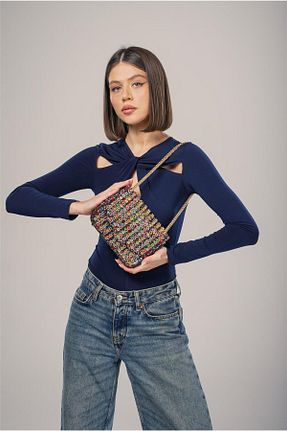 کیف دوشی رنگی زنانه پلی استر ÇÇS - کد 934117321