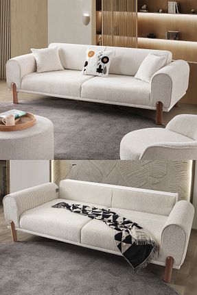 کاناپه بژ پلی استر EDSY HOME - کد 846470996