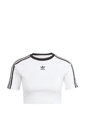 تیشرت اسپرت سفید زنانه رگولار adidas - کد 795333358