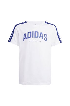 تیشرت اسپرت سفید بچه گانه رگولار adidas - کد 900180333