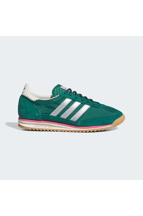 کفش اسنیکر سبز زنانه بند دار adidas - کد 847963241