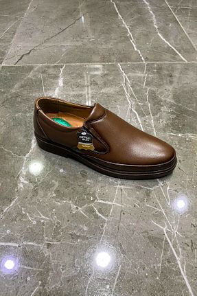 کفش کژوال قهوه ای مردانه چرم مصنوعی D derde made in turkey - کد 947398167