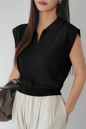 بلوز مشکی زنانه ساده citystyle - کد 947507810