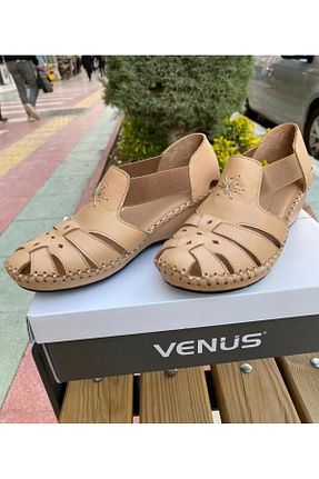 صندل بژ زنانه پاشنه پر Venüs - کد 947506111