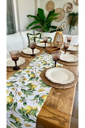 رومیزی زرد پنبه ای Decamor home - کد 947771925