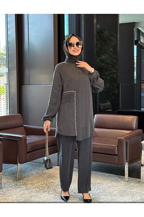 ست بالاتنه و پائین تنه طوسی زنانه Nihle - کد 947610135
