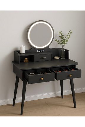 میز آرایش و میز توالت طوسی MDF Lapiri - کد 947686911