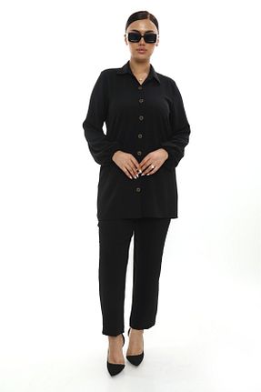 ست بالاتنه و پائین تنه حجاب مشکی زنانه سایز بزرگ Butik - کد 947688699