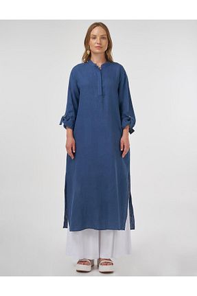 تونیک حجاب قهوه ای زنانه بافتنی Kayra - کد 947716110