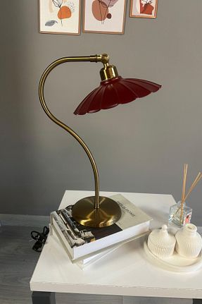 چراغ مطالعه / رومیزی زرشکی فلزی Bamyum - کد 947725918