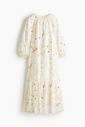 لباس سفید زنانه پلی استر H&M - کد 947887718
