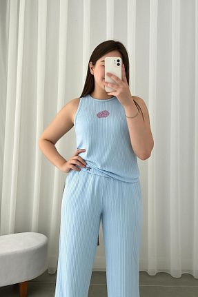ست لباس راحتی آبی زنانه گلدار Lena Homewears - کد 948004932
