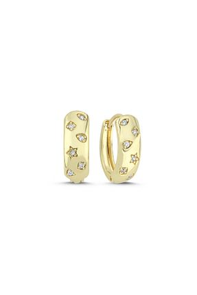 گوشواره جواهر سفید زیرکن Merano Design - کد 948014580