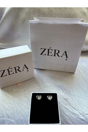 گوشواره نقره طوسی زنانه 925 عیار zera - کد 948265698