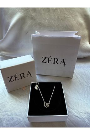 گردنبند نقره طوسی زنانه 925 عیار zera - کد 948270981