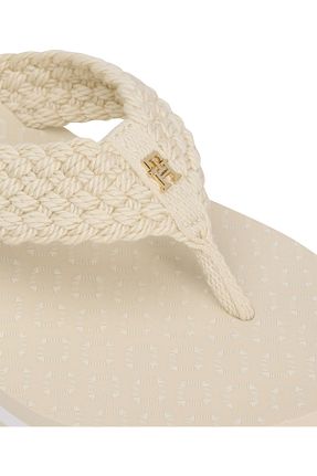 صندل بژ زنانه پاشنه تخت Tommy Hilfiger - کد 948374199