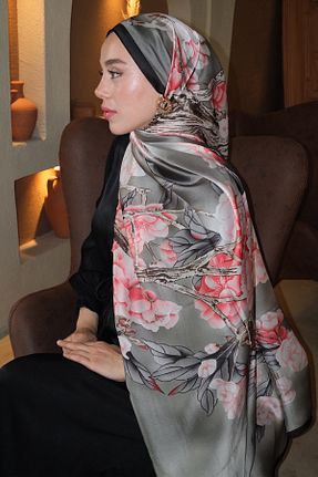 شال طوسی زنانه ابریشم diorel - کد 948379966