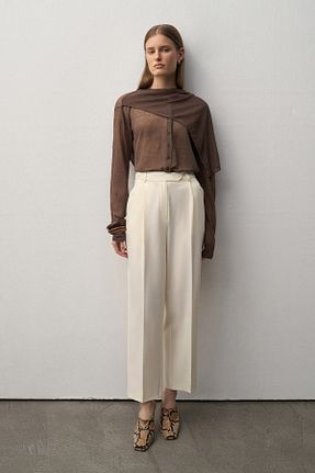شلوار نباتی زنانه الاستان - ویسکون - پلی استر mathilda store - کد 948378439