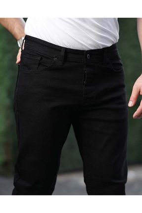 شلوار سایز بزرگ مشکی مردانه جین DORAJEANS - کد 948395469