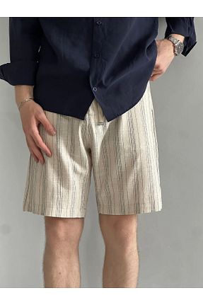 شلوارک و برمودا مشکی مردانه کتان MENOFOURSWEAR - کد 948422694
