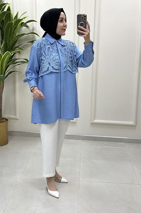 تونیک حجاب رنگی زنانه پنبه پلی استر Miss - کد 948745738
