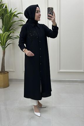 تونیک حجاب مشکی زنانه پنبه پلی استر çınar özkan - کد 948751144