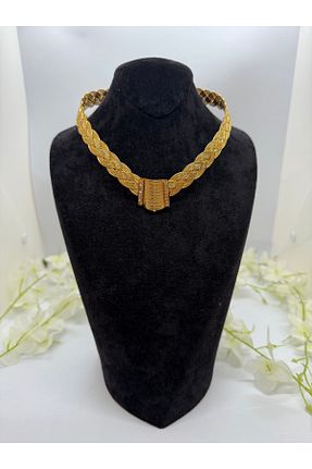 گردنبند جواهر زرد زنانه روکش طلا Constanza Exclusive - کد 948437639