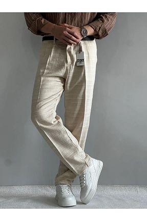 شلوار مردانه کتان MENOFOURSWEAR - کد 948427178