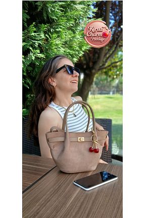 کیف دستی بژ زنانه سایز متوسط ÇANTA - کد 948455984
