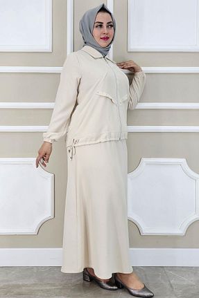 ست بالاتنه و پائین تنه حجاب رنگی زنانه سایز بزرگ PYS - کد 948484109