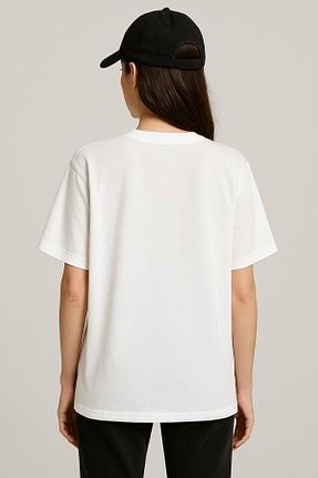 تیشرت سفید زنانه اورسایز MODA - کد 948495417