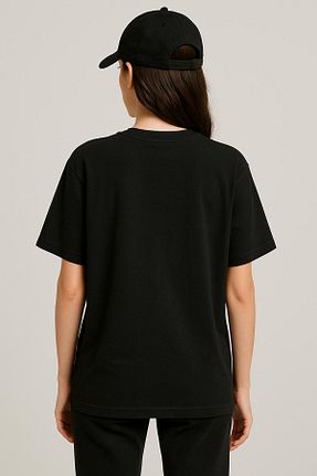 تیشرت مشکی زنانه اورسایز MODA - کد 948495189
