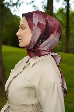 روسری رنگی پلی استر Madame Polo - کد 948485398