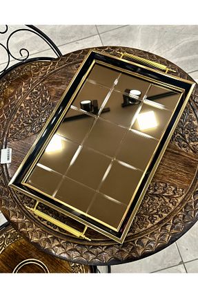 سینی مشکی چوب Litya Home - کد 948500917
