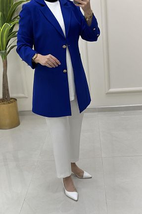 کت حجاب آبی زنانه رگولار çınar özkan - کد 948501437