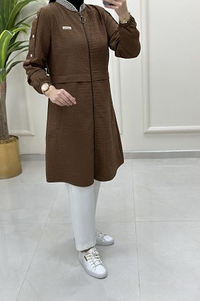 کلاه و ابایا قهوه ای زنانه پنبه پلی استر çınar özkan - کد 948515973
