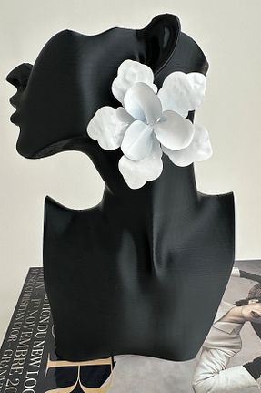 گوشواره جواهر طلائی فلزی Modex - کد 948521354