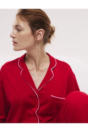 ست لباس راحتی قرمز زنانه ساده Marks & Spencer - کد 948577307