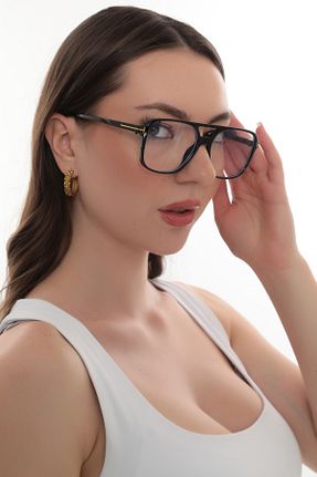 عینک محافظ نور آبی مشکی زنانه 45 STAOOM - کد 948632491