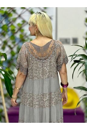 لباس سفید زنانه بافتنی Punta Otantik - کد 948723164