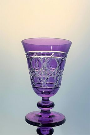 لیوان بنفش شیشه DECOSTYLE - کد 948813037
