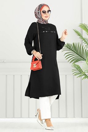 تونیک حجاب رنگی زنانه پلی استر ModaMerve - کد 948921799