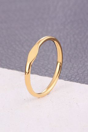 انگشتر استیل (فولاد) طلائی زنانه استیل (فولاد) Chavin - کد 948999943