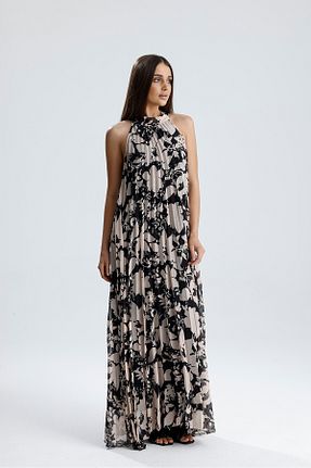 لباس مجلسی و فارغ التحصیلی رنگی زنانه شیفون Sense - کد 949076914