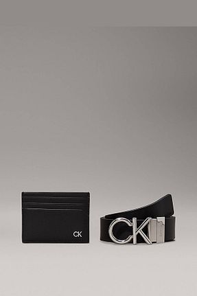 کمربند مشکی مردانه چرم خالص Calvin Klein - کد 949867173
