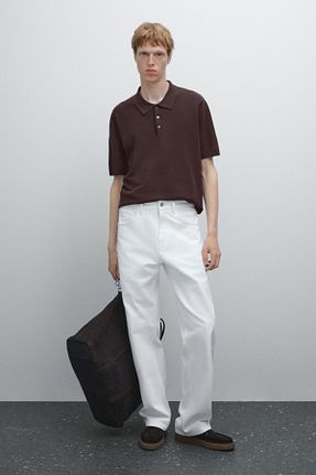 تیشرت بنفش مردانه رگولار Massimo Dutti - کد 949423844