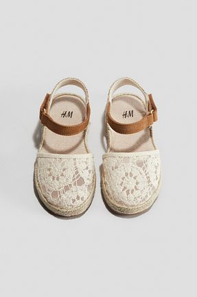 صندل سفید بچه گانه پارچه ای H&M - کد 949434767