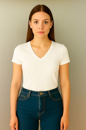 بادی سفید زنانه یقه هفت ingegno - کد 949594030