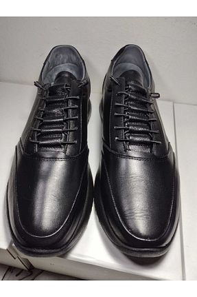 کفش کلاسیک مشکی مردانه پاشنه کوتاه (1 - 4 سانتی متر) İKİDOST - کد 949568682