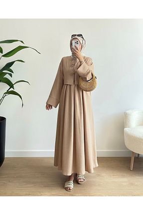 ست بالاتنه و پائین تنه بژ زنانه بافتنی ENDAMIM - کد 949598616